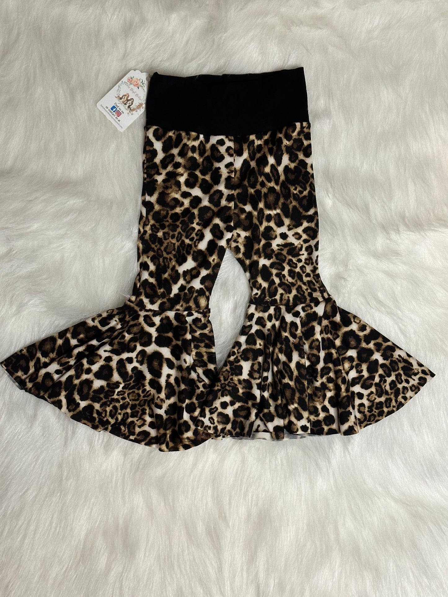 Leopard Print Bellbottoms Size 18/24m
