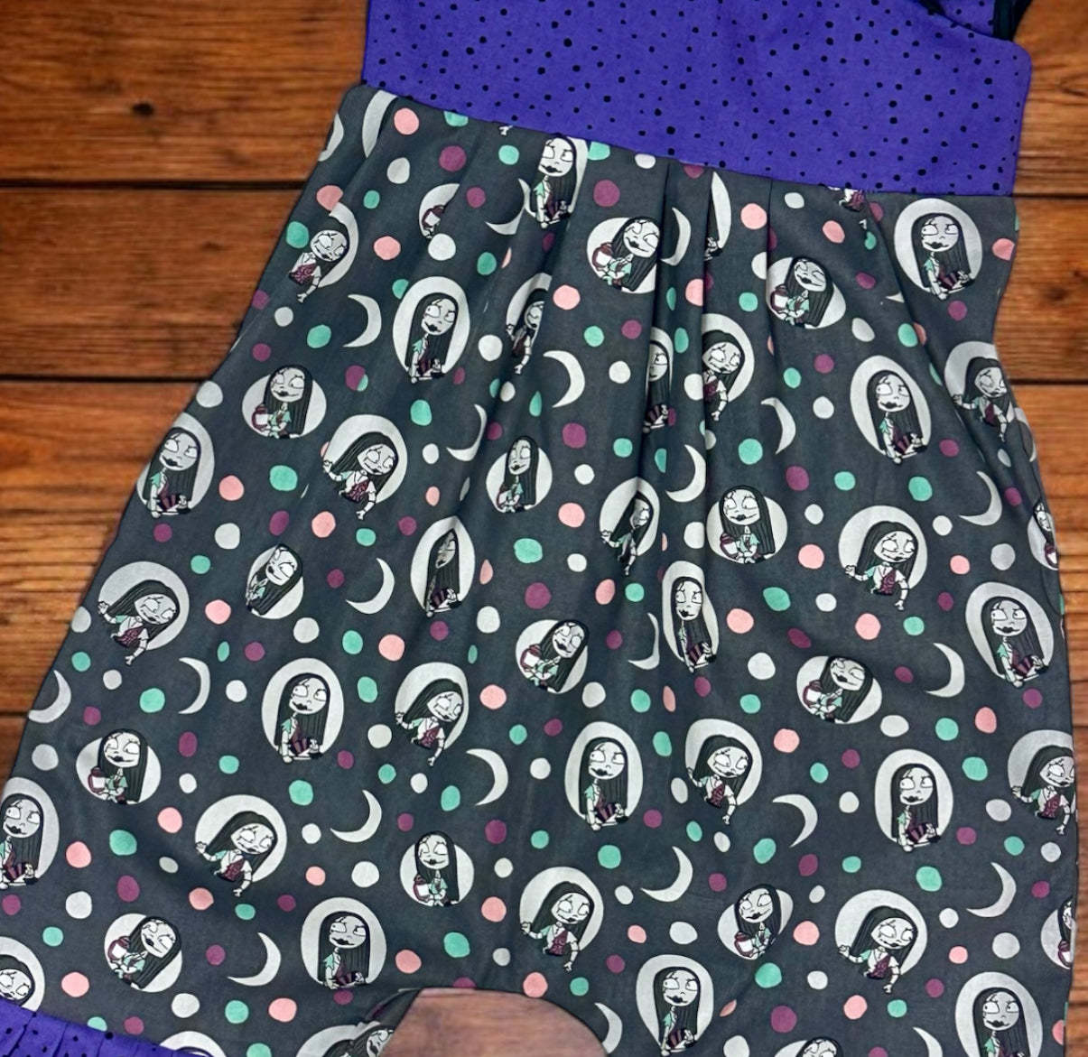 Halloween Doll Ruffle Romper Size 6/7y