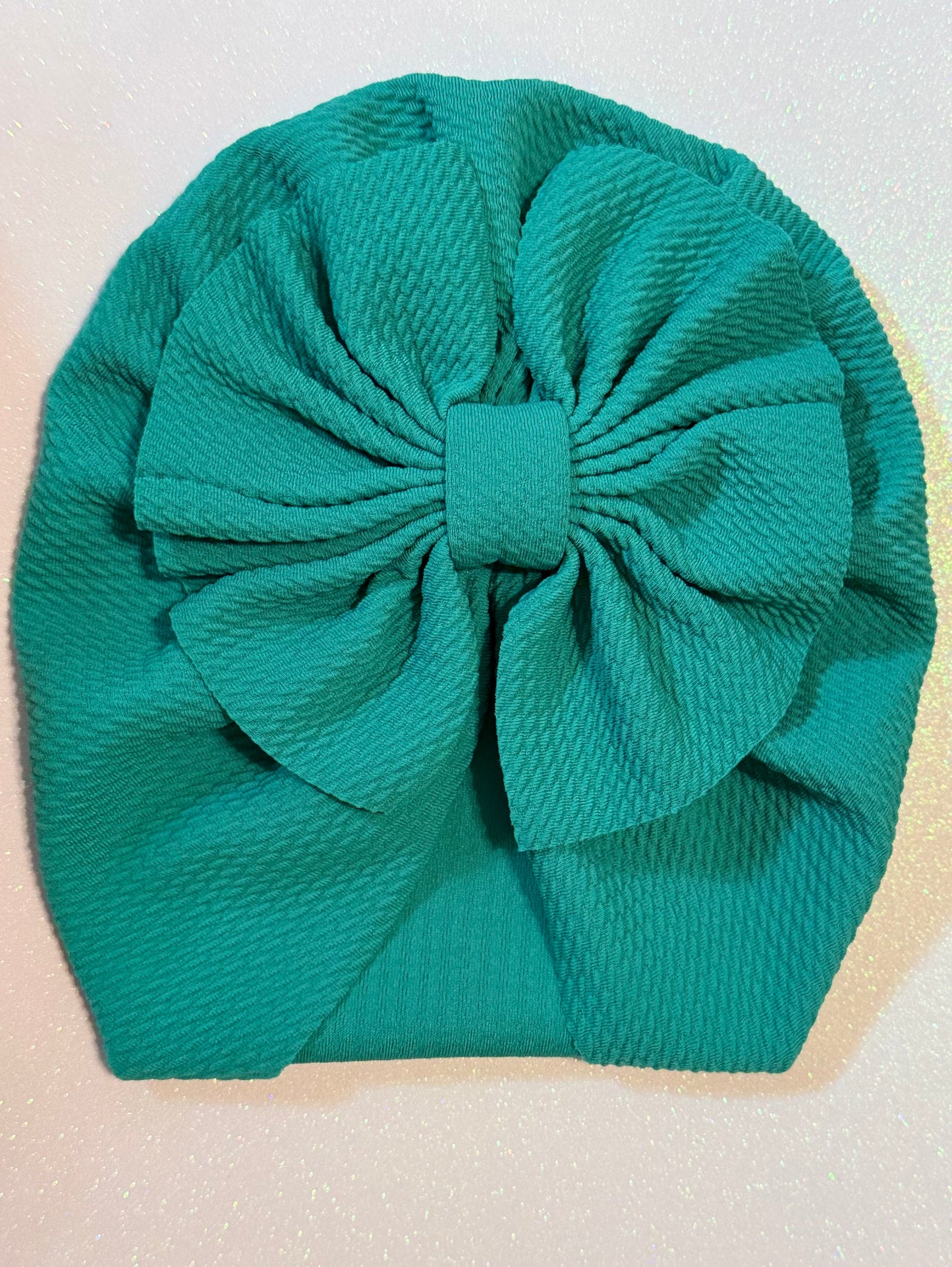 Teal Head wrap turban bow