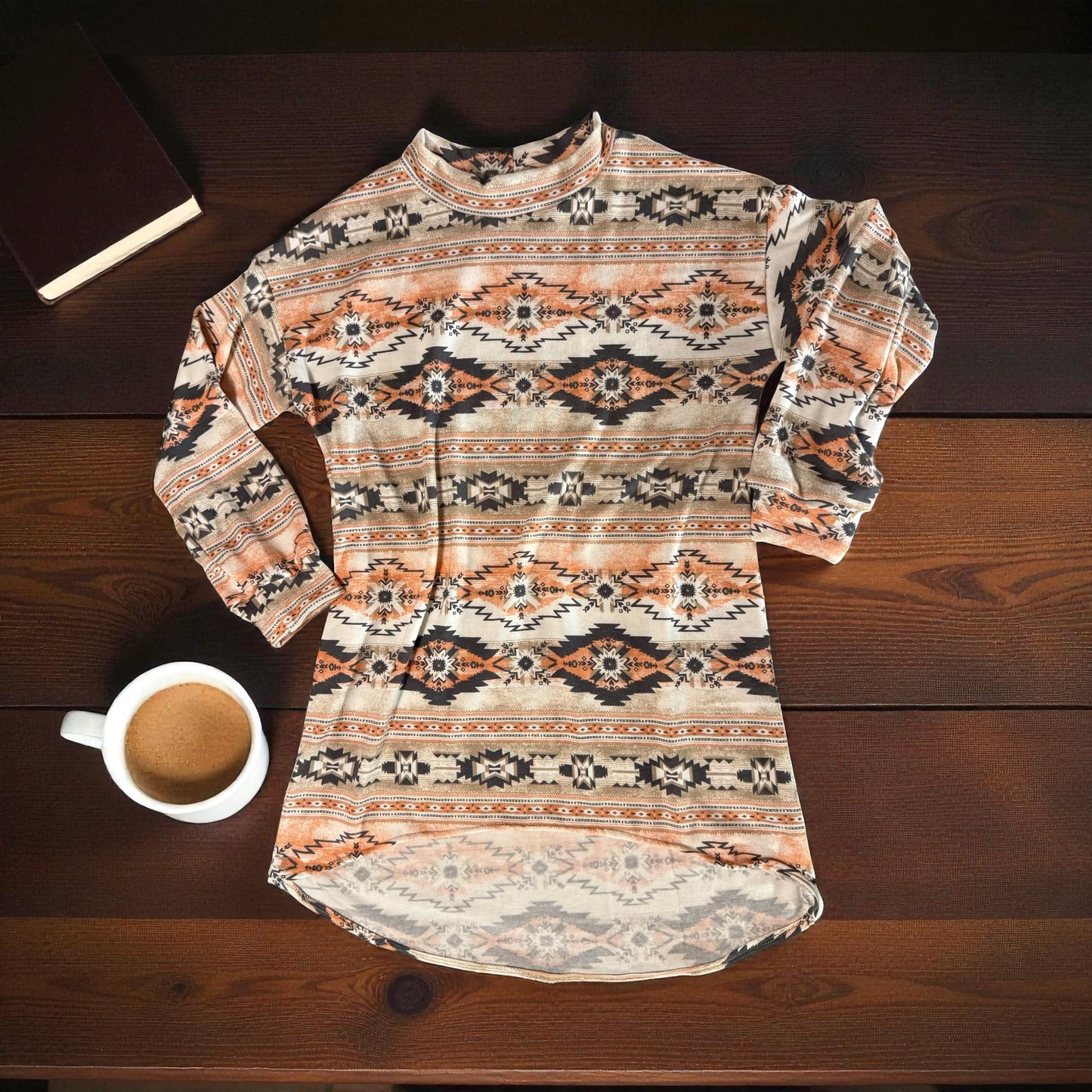 Aztec print sweater Dress Size 10/12y