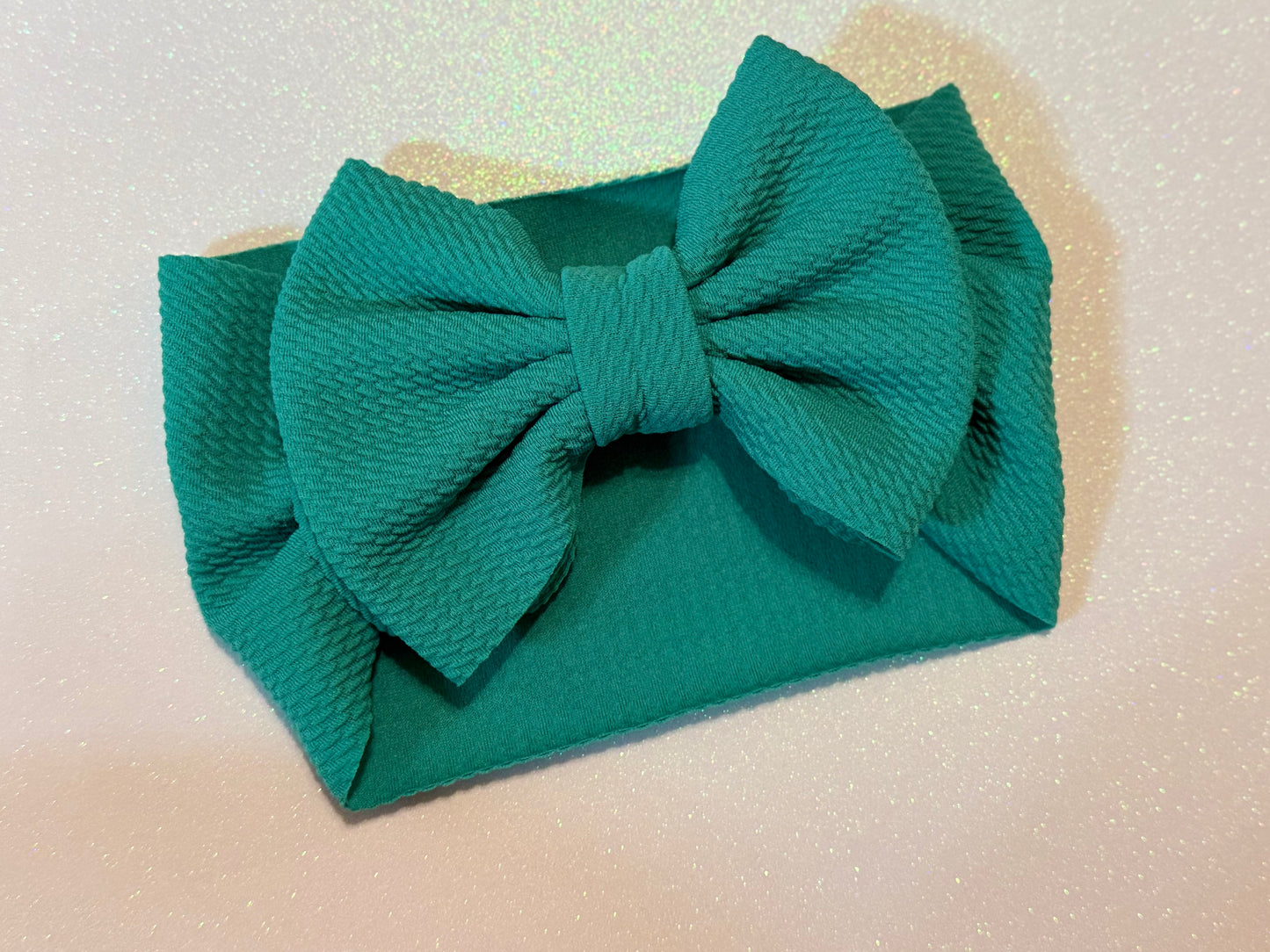 Teal Headband bow
