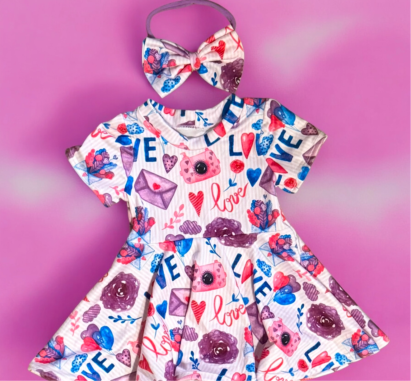 Love peplum dress Size 6/9m