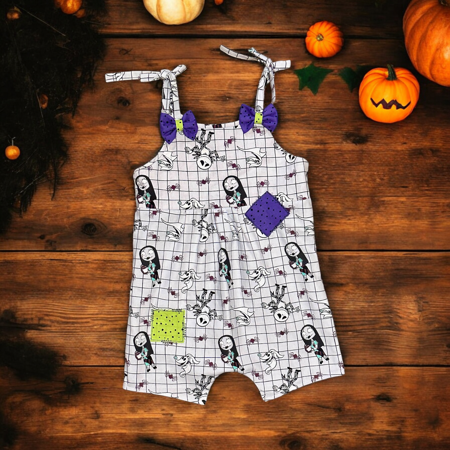 Patch Halloween doll Tie Romper size 4T/5T