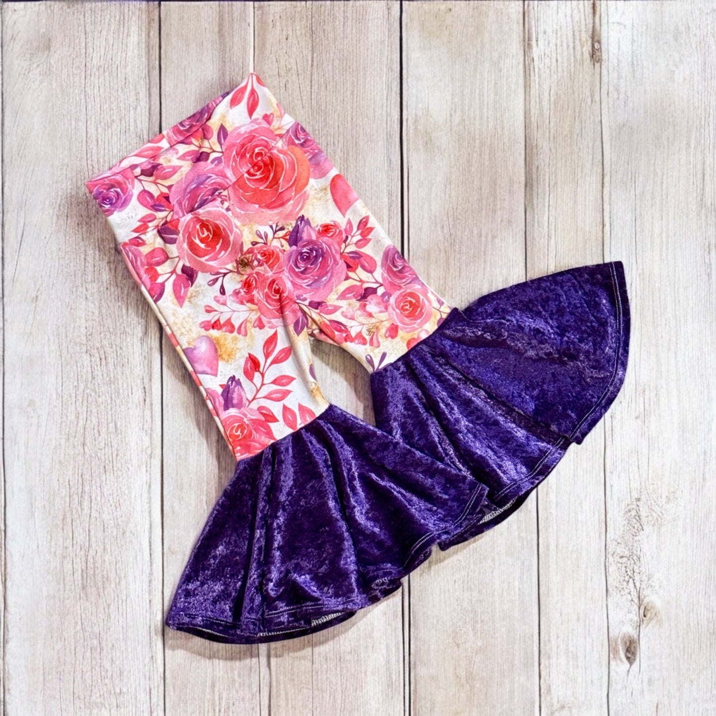 Floral and velvet Ball bottoms Size 12/18m