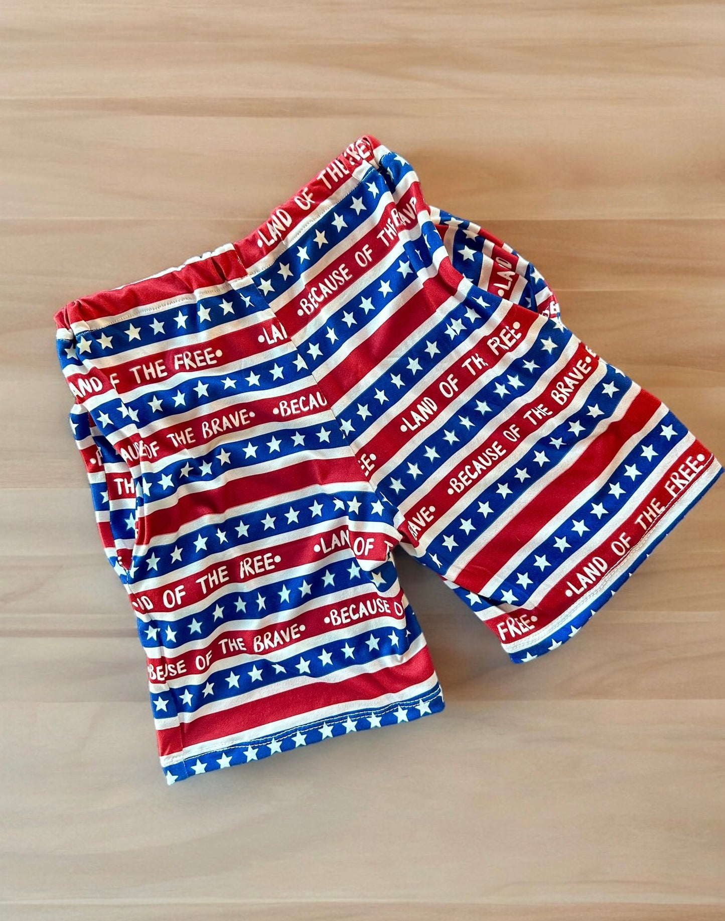 Patriotic Pocket Shorts Size 4/5