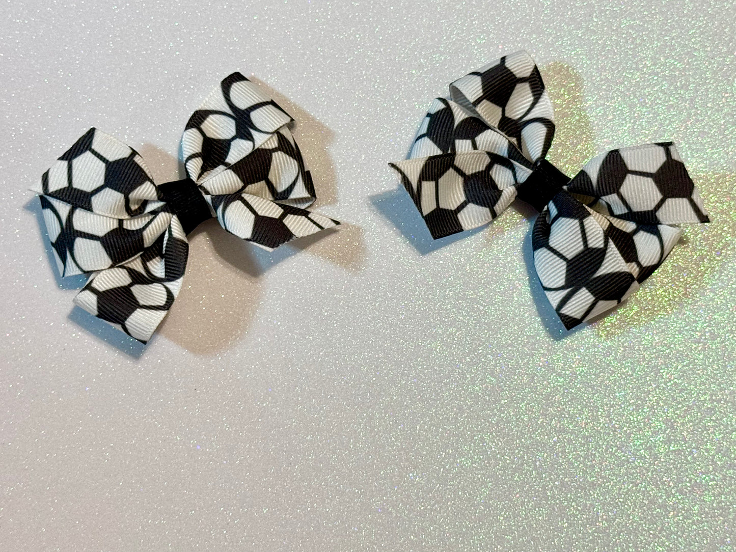 Soccer Piggy Bows