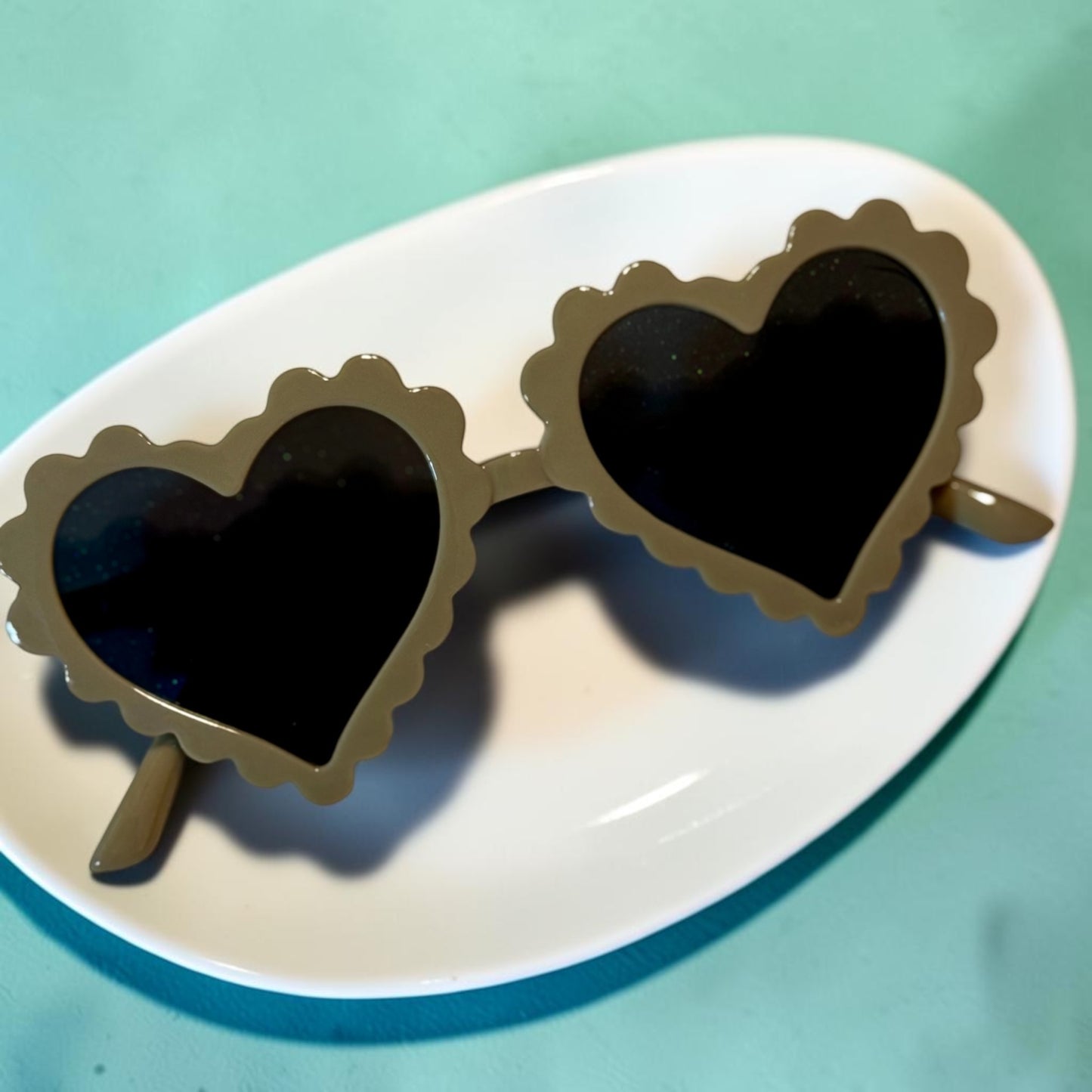 Gray Brown Heart Children’s Sunglasses