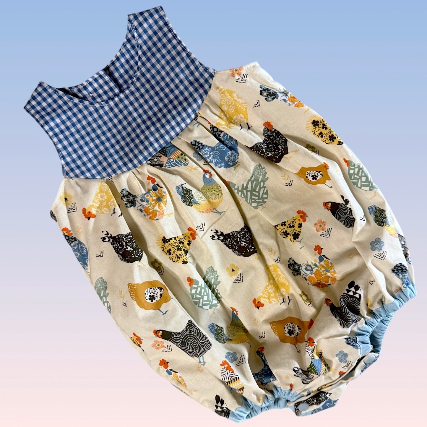 Chicken Bubble Romper Size 9/12m