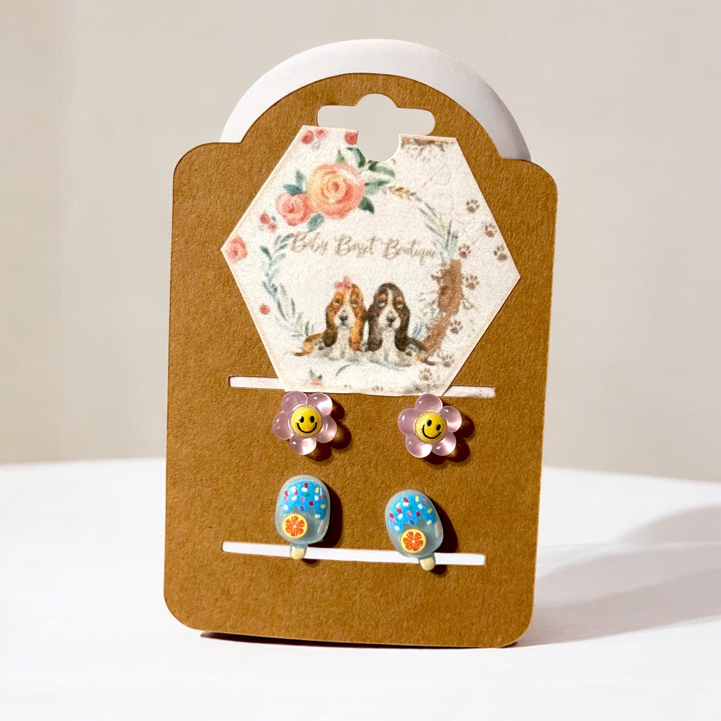 Flower Popsicle Earrings Set