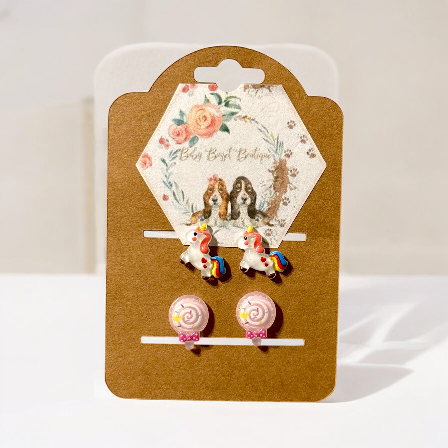Unicorn Lollipop Earrings Set
