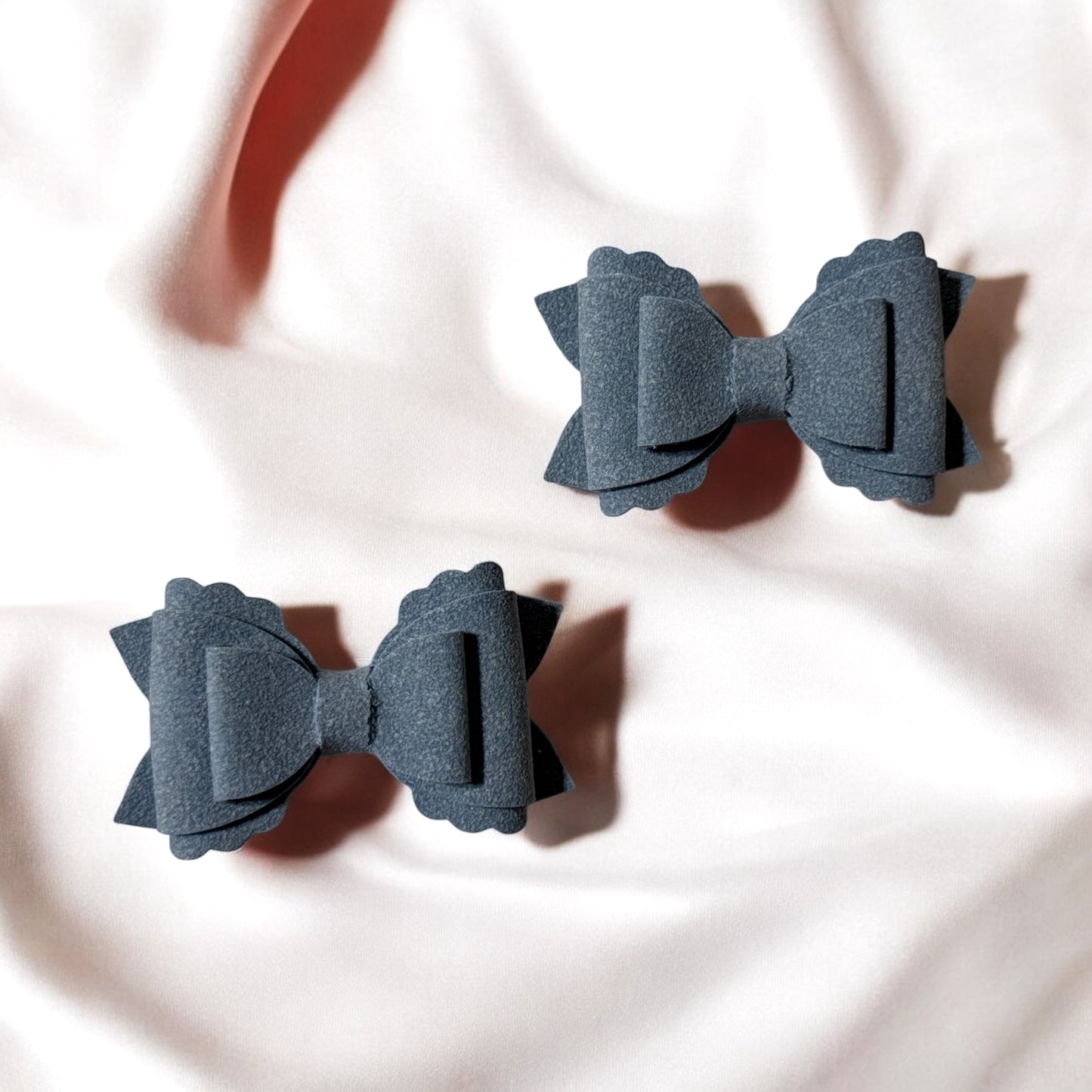 Dark Gray Piggy Bows