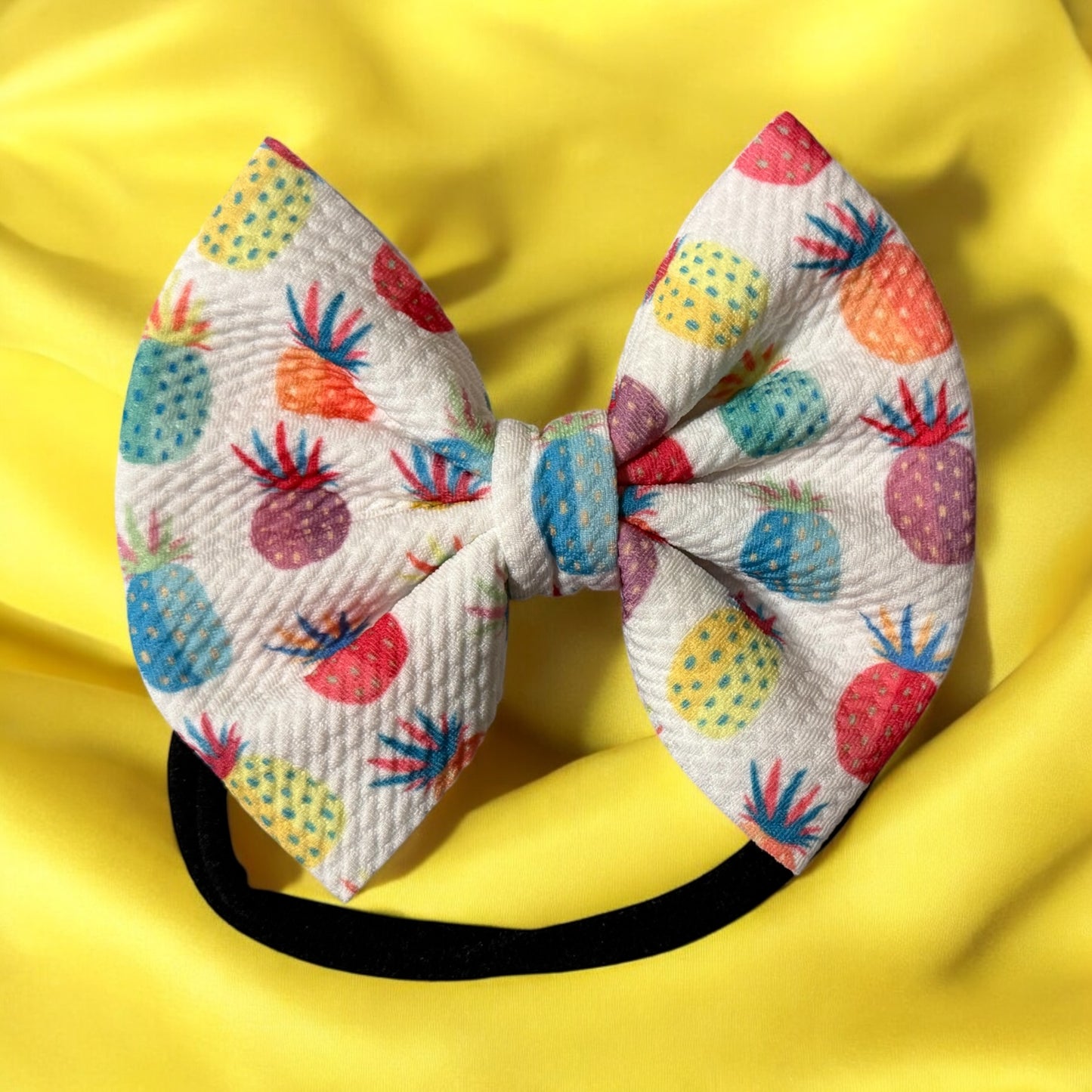 Pineapple Liverpool Fabric Bow