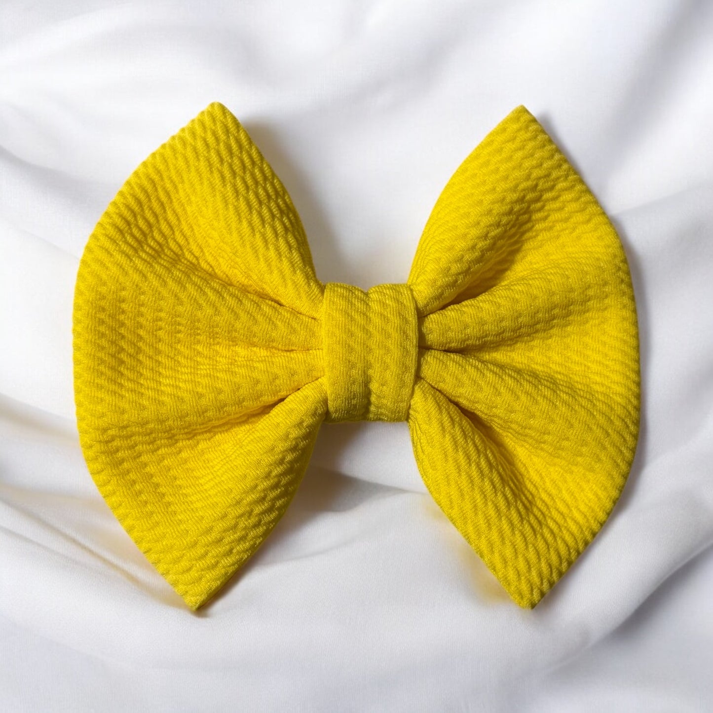 Yellow Liverpool Fabric Bow
