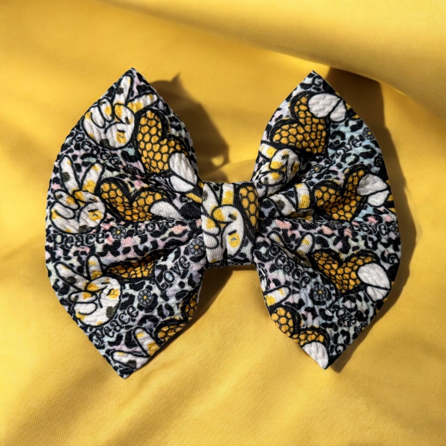 Peace & Love Liverpool Fabric Bow