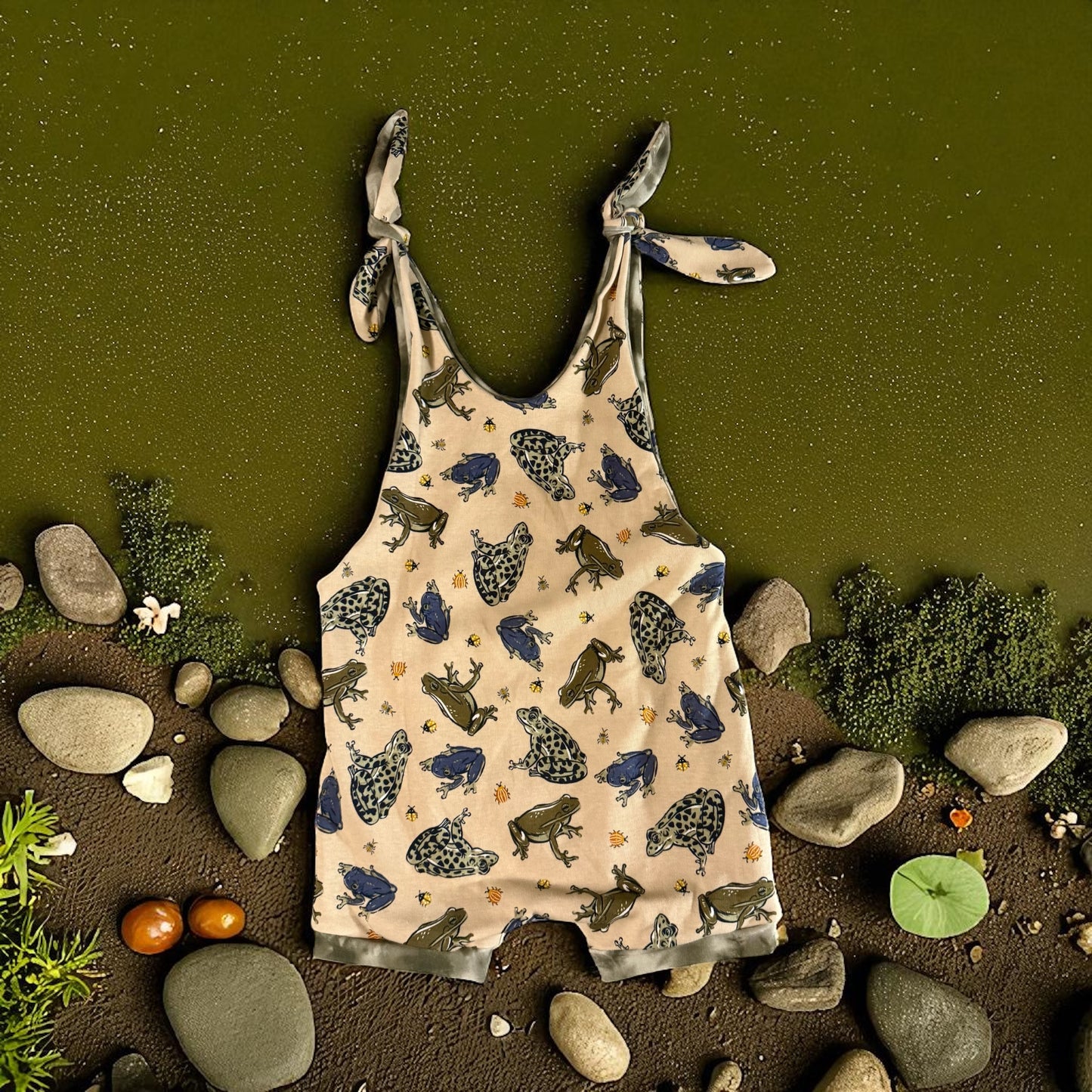 Tie romper frog 2t/3t