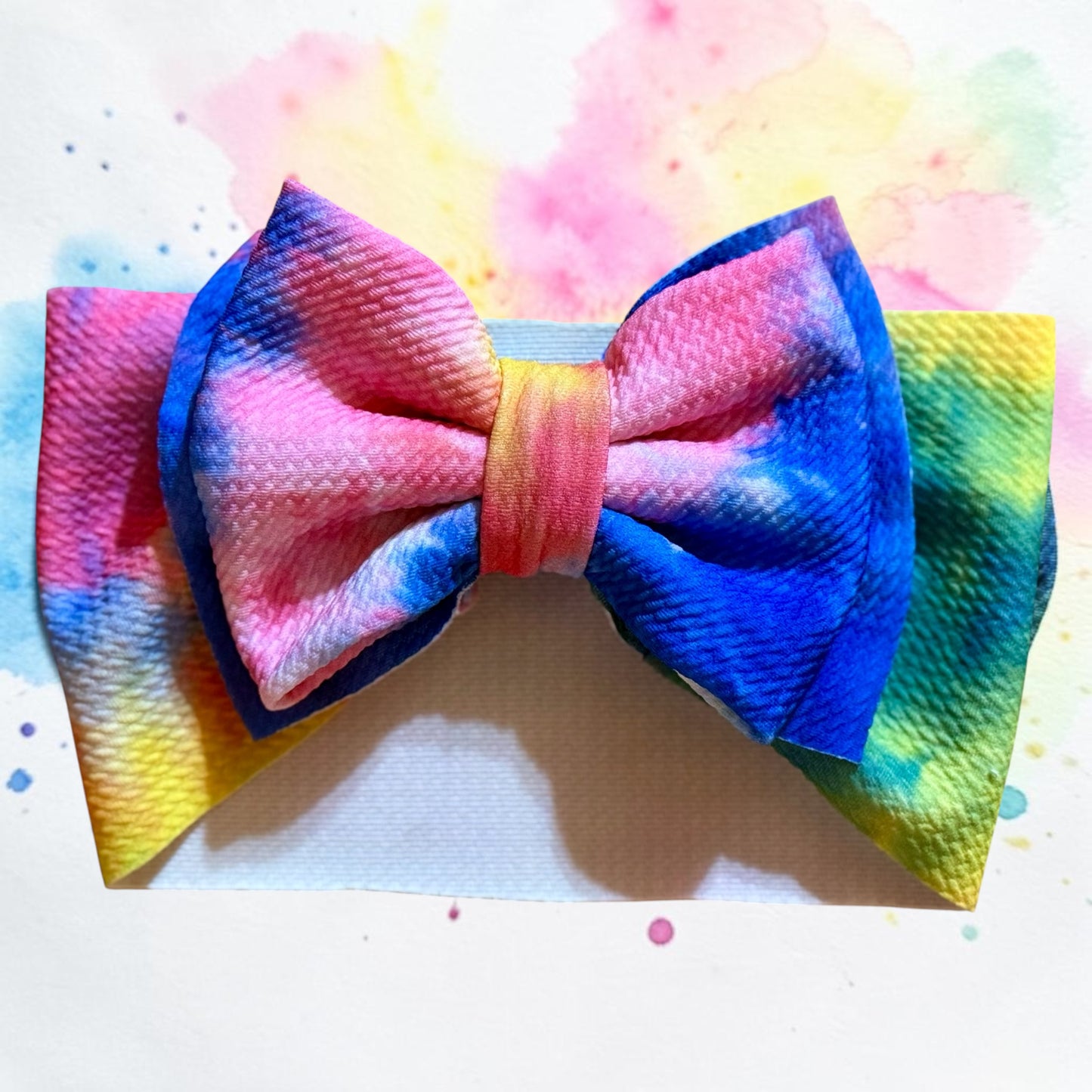 Tie dye Headband bow