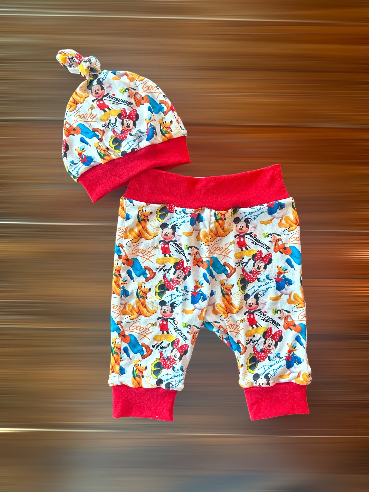 Mouse and Friends Baby Hat and Pants Set Size NB