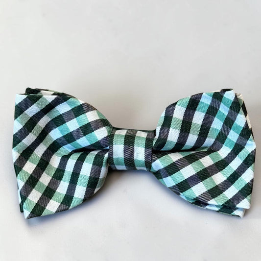 Green and black Bow tie
