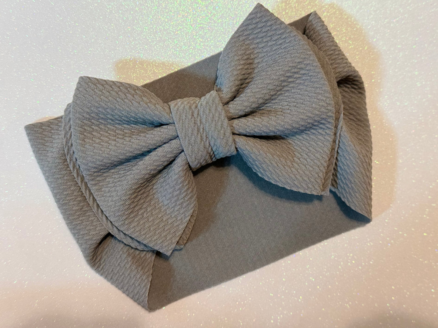 Gray Headband bow