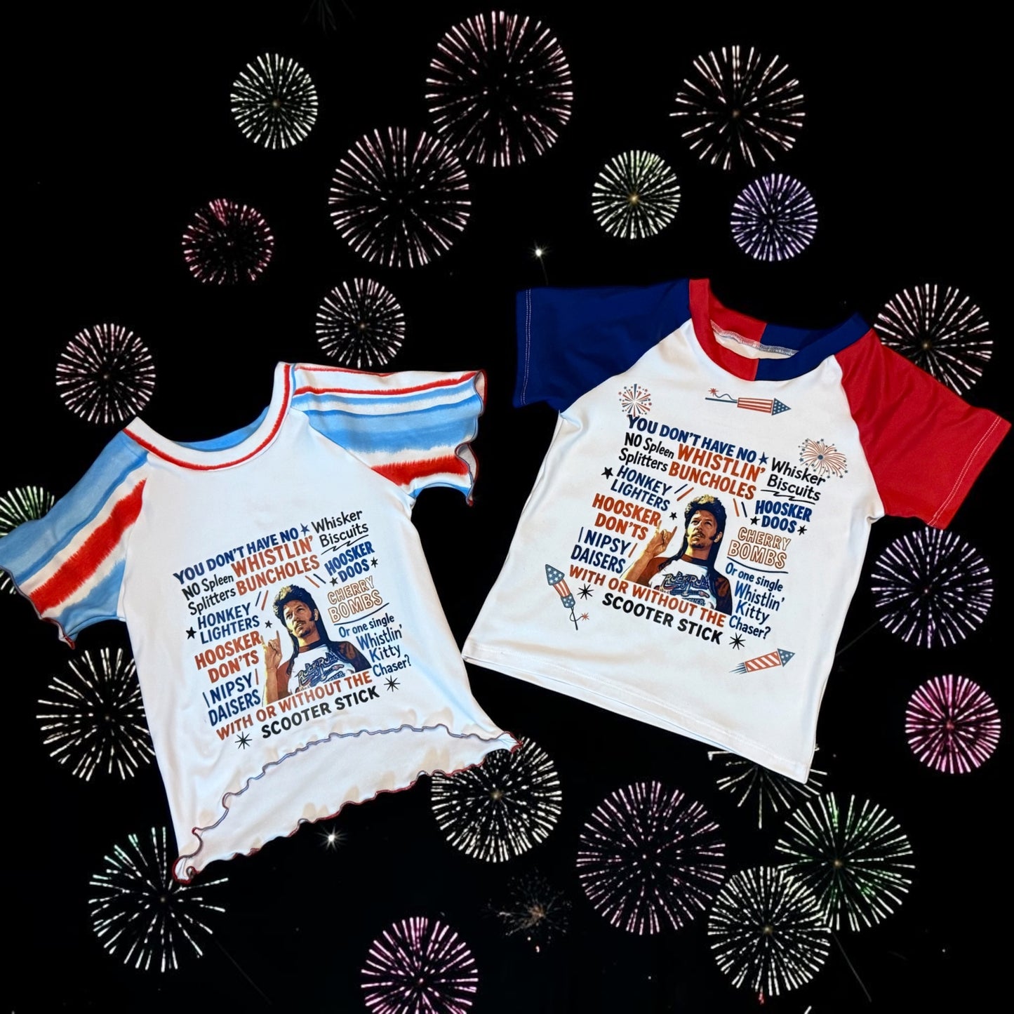 4th of July t shirt stripe Sleeves Size 4/5