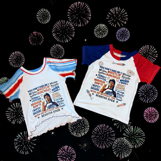 4th of July t shirt stripe Sleeves Size 4/5