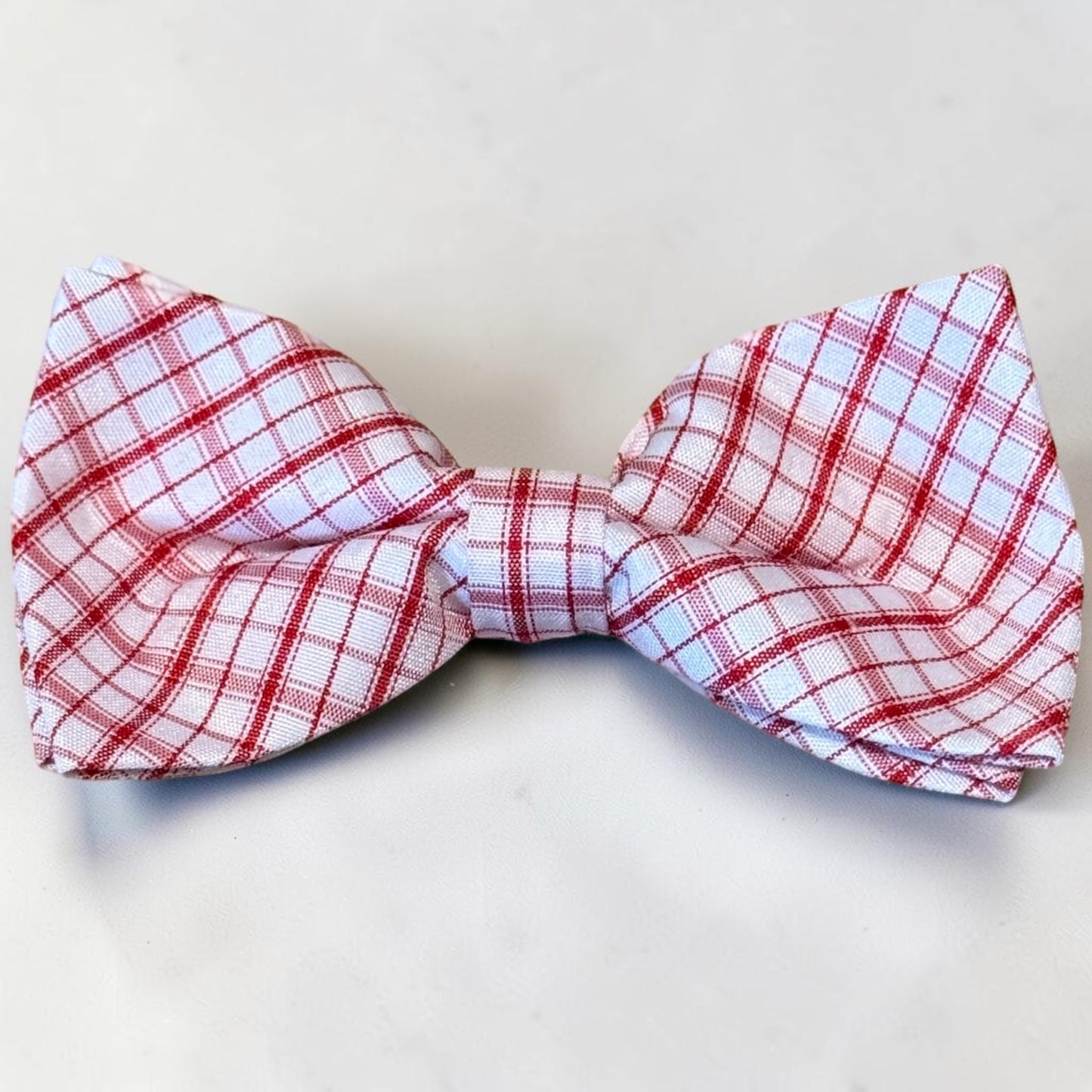 Red and White Bow tie