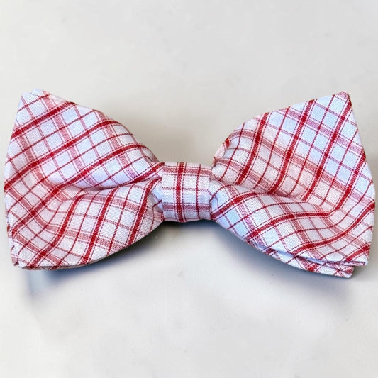 Red and White Bow tie