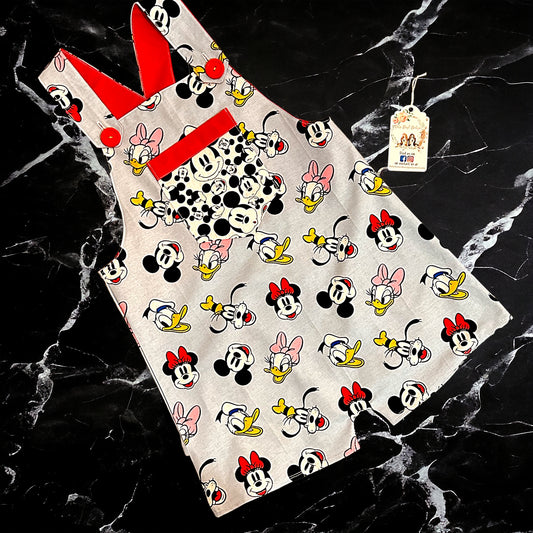 Mouse Friends Overall Shorts Size 4T/5T