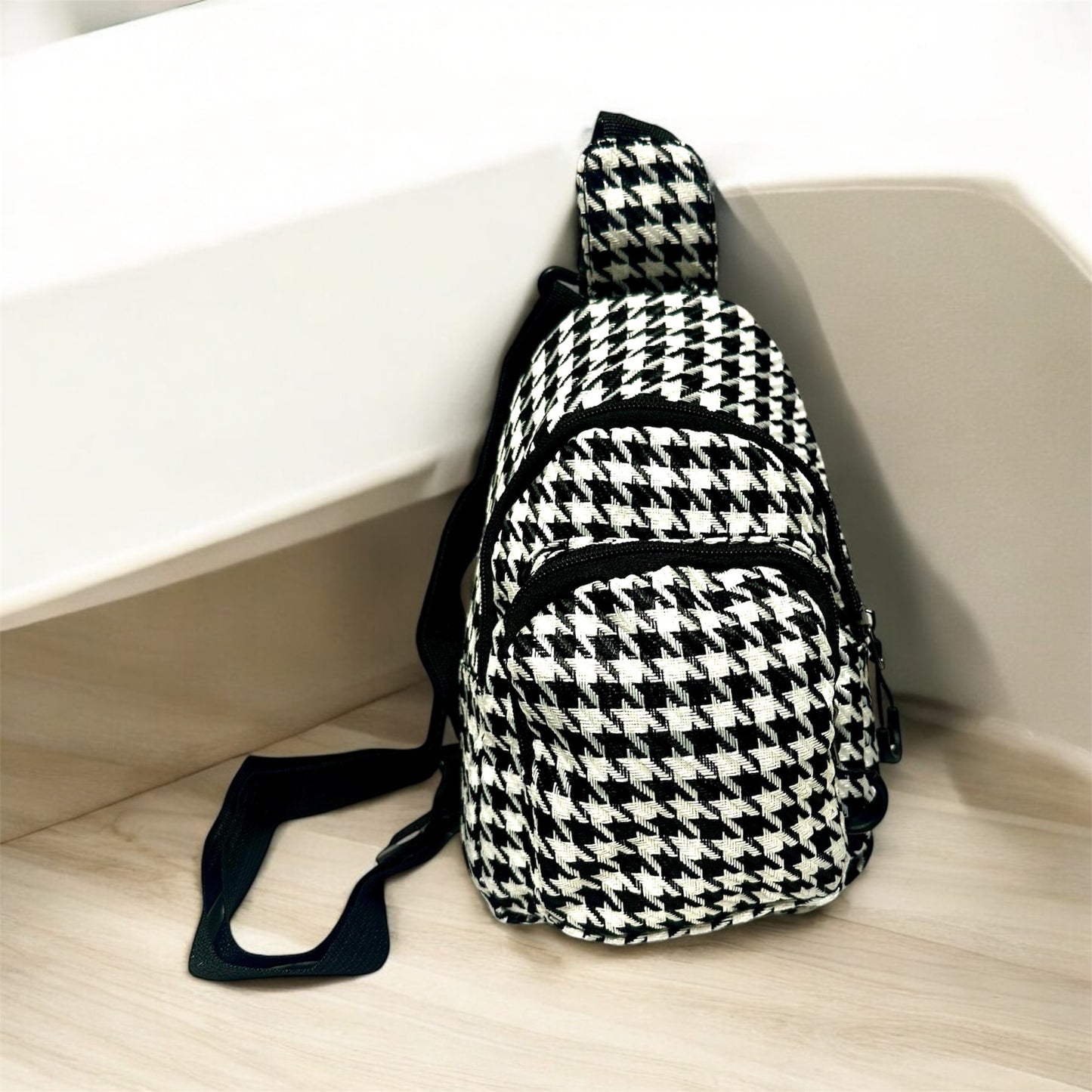 Black and White Mini Backpack