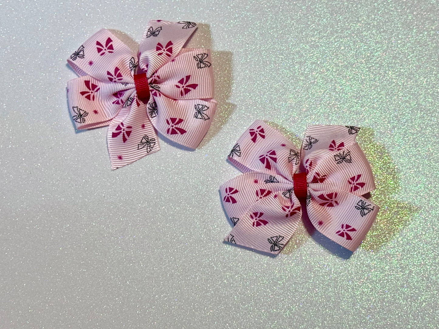 Pink Bow Piggy Bows