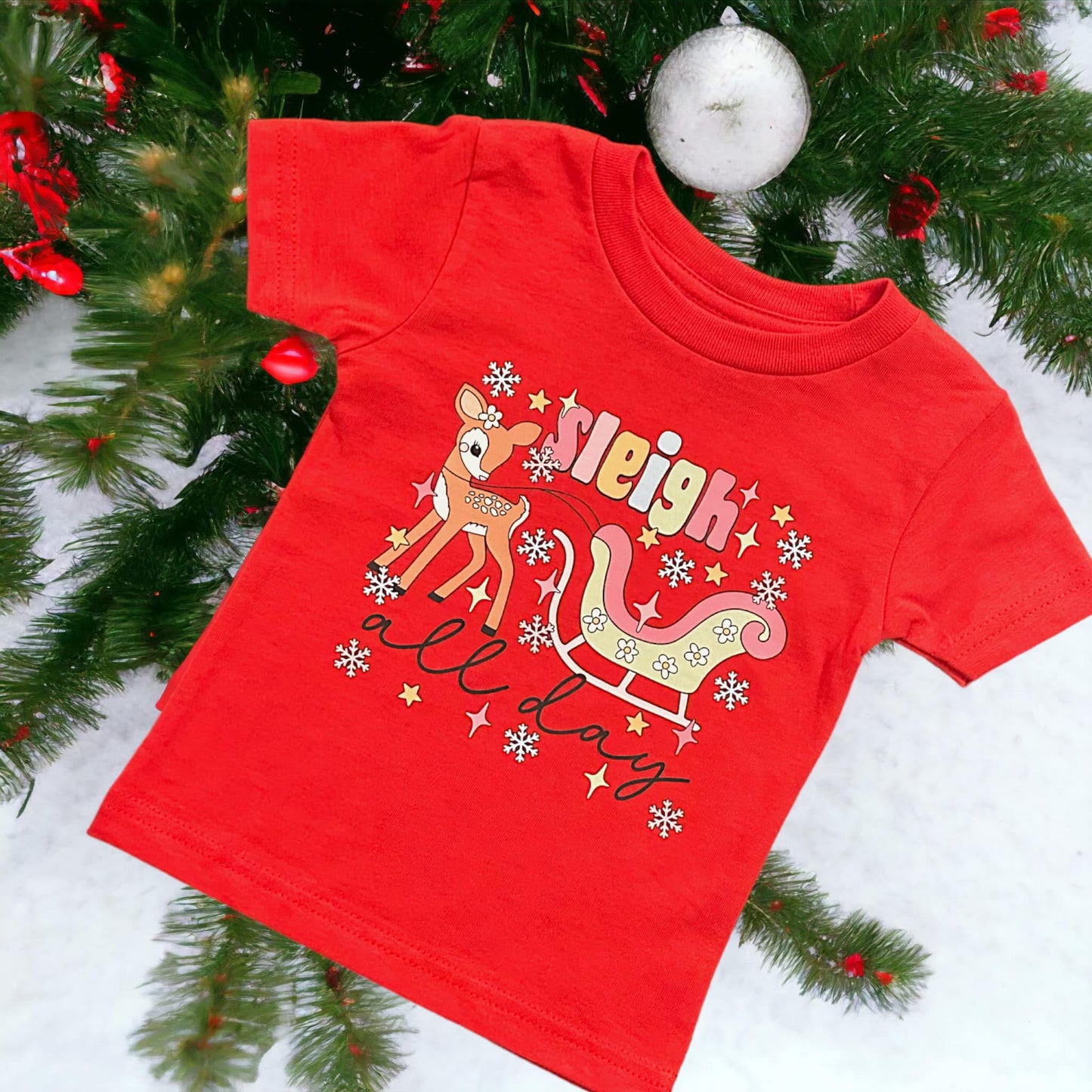 Sleigh all Day Childens T-Shirt 12/18m