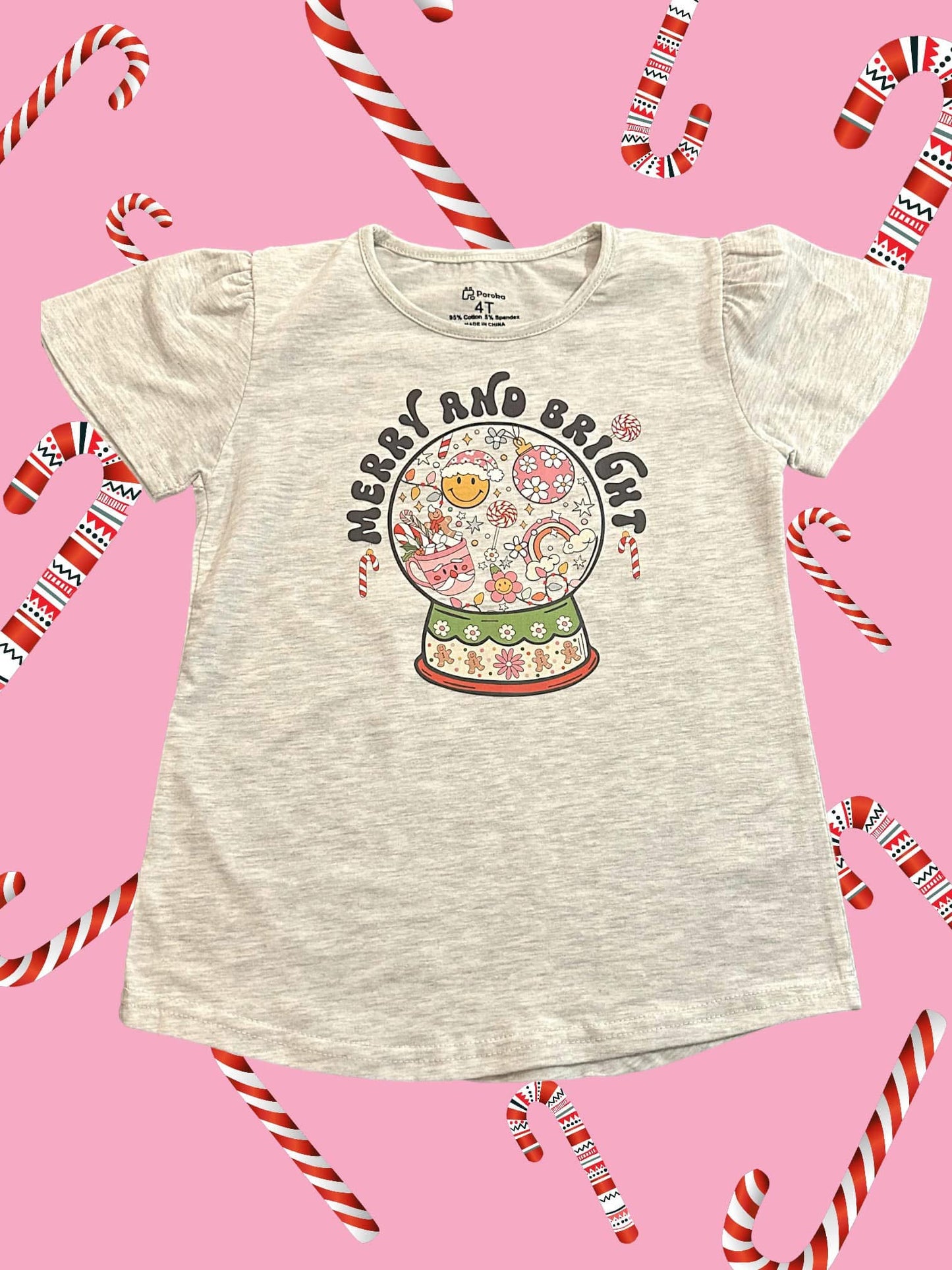 Merry and Bright Childens T-Shirt 4T