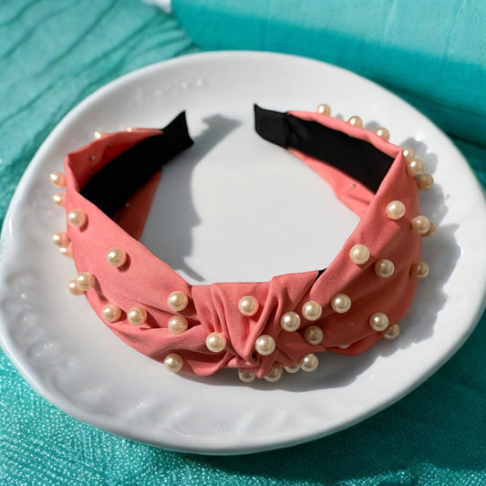 Light Pink Pearl Headband