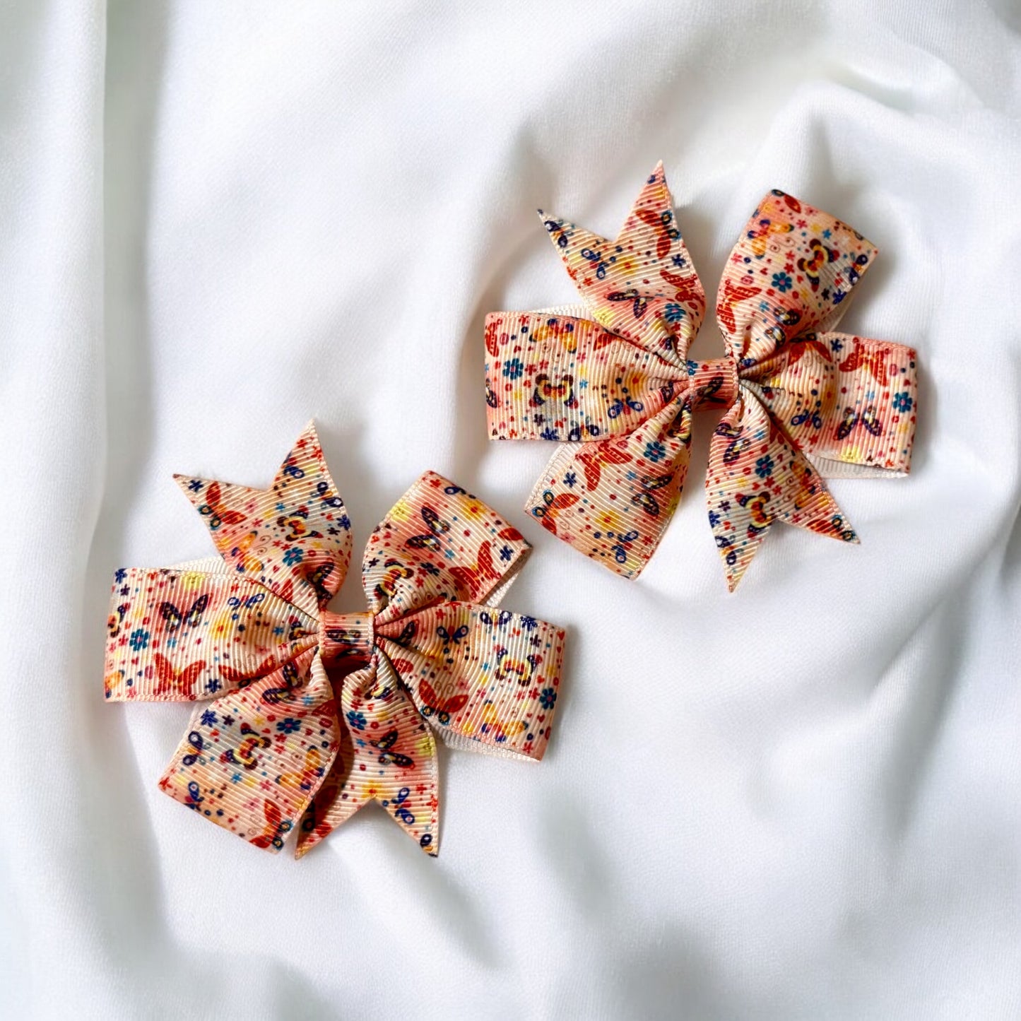 Red Butterfly Piggy Bows