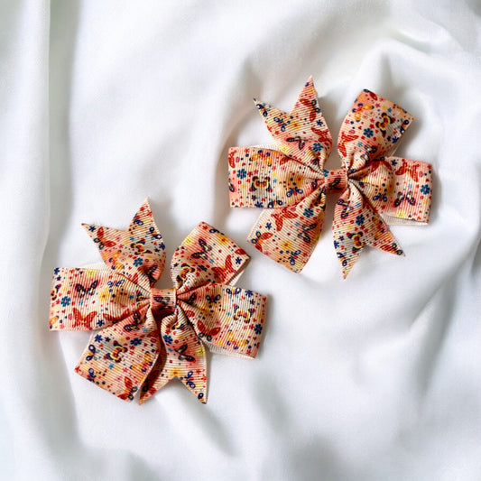 Red Butterfly Piggy Bows
