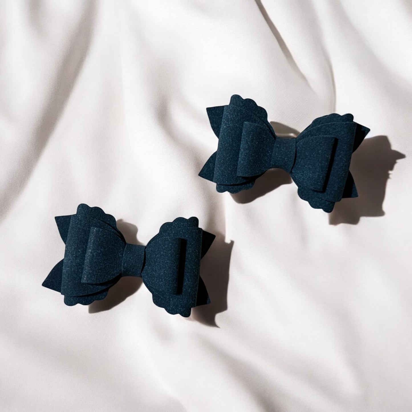 Dark Blue Piggy Bows
