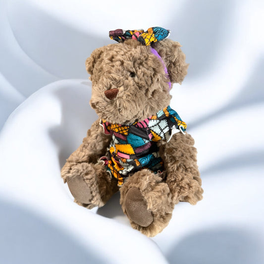Patch Dress, Dress Up Bear with Handmade Outfit