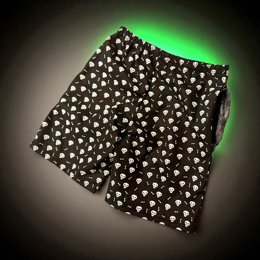 Glow in the Dark Skull shorts 4/5