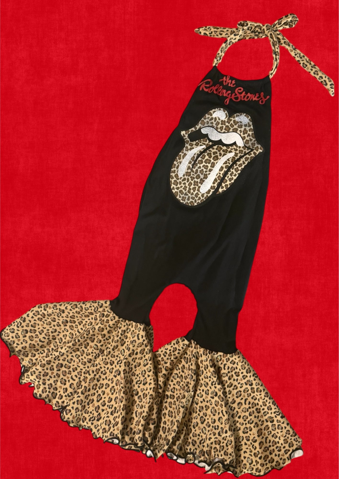 Rock Halter Bell Romper Size 12/18m