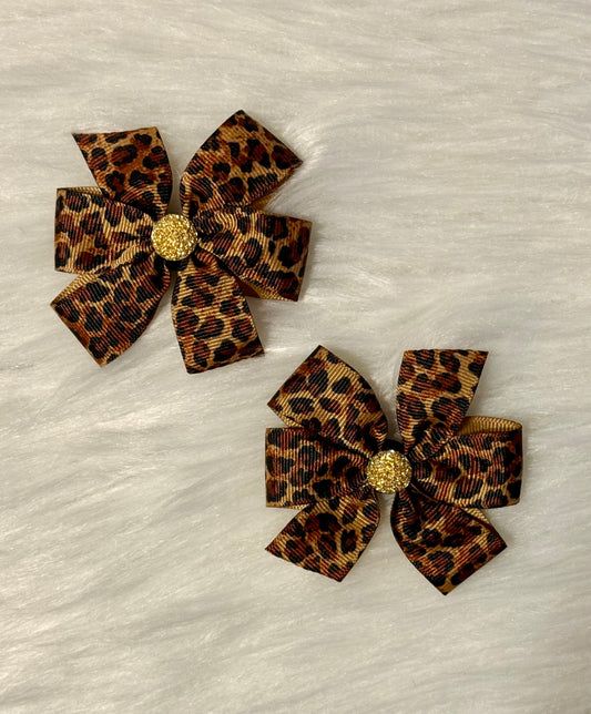 Leopard Piggy Bows